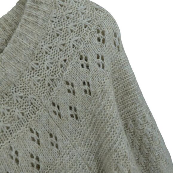 EVRI 1X Beige Knit Sweater Scoop Neck Long Sleeve - Picture 6 of 13